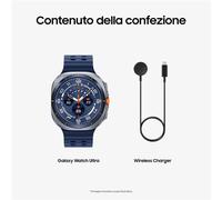 Samsung Galaxy Watch Ultra 2025 (Titanium Blue, LTE, 47mm) Smartwatch Galaxy AI, Design Resistente agli Urti, Batteria a Lunga Durata, Cassa in Titanio di Grado Aerospaziale [Versione Italiana]