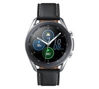 Samsung Galaxy Watch3 Bluetooth GPS NFC 45mm Super AMOLED Argento Cinturino Pelle IP68 5ATM SpO2 ECG
