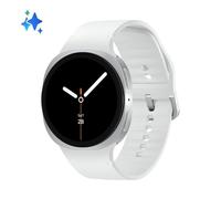 Samsung Galaxy Watch8 Bluetooth GPS NFC 40mm Super AMOLED Argento Correa Bianca Resistenza Acqua 5ATM+IP68