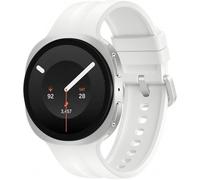 Galaxy Watch 9 (2026) GPS, cassa in alluminio argento da 40 mm con cinturino color crema. - Nouvo