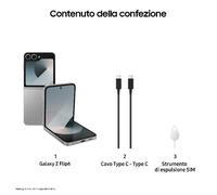 Samsung Galaxy Z Flip6 17 cm (6.7") Doppia SIM Android 14 5G USB tipo-C 12 GB 256 GB 4000 mAh Argento
