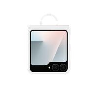 Samsung Silicone Case with Ring Custodia pieghevole in silicone con anello per Galaxy Z Flip6 | Z Flip7 FE, White
