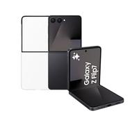 Samsung Galaxy Z Flip7 con Clear Case, Smartphone AI con 3 anni di Garanzia del produttore, RAM 12GB, 512GB, Jetblack