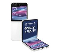 Samsung Galaxy Z Flip7 FE Smartphone AI pieghevole, 3 anni di Garanzia del produttore, RAM 8GB, 256GB, Display 3,4" Super AMOLED/6,7" Dynamic AMOLED 2X, Fotocamera 50MP, White [Versione italiana]