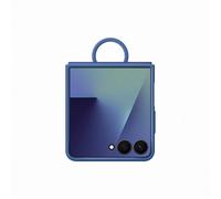 Samsung Silicone Case with Ring Custodia pieghevole in silicone con anello per Galaxy Z Flip7, Blue