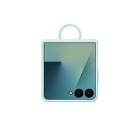 Samsung Silicone Case with Ring Custodia pieghevole in silicone con anello per Galaxy Z Flip7, Mint