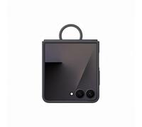 Samsung Silicone Case with Ring Custodia pieghevole in silicone con anello per Galaxy Z Flip7, Black