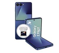 Samsung Galaxy Z Flip7 Smartphone AI pieghevole, 3 anni di Garanzia del produttore, RAM 12GB, 256GB, Display 4,1" Super AMOLED/6,9" Dynamic AMOLED 2X, Fotocamera 50MP, Blue Shadow [Versione italiana]