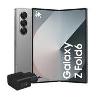 Samsung Galaxy Z Fold6 Smartphone AI pieghevole, Caricatore Incluso, RAM 12GB, 512GB, Dual SIM, Display 6,3"/7,6" Dynamic AMOLED 2X, Batteria a lunga durata, Silver Shadow 2024 [Versione italiana]