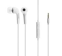 SAMSUNG Headset Cablato with Remote and Microphone - Not in Retail Packaging, bianco