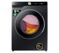 Samsung Lavatrice AI Control WW90DG6U85LB/U3 Libera installazione, 9 Kg, 1400 RPM, Wifi, Ecodosatore, Vapore, Carica Frontale, Corpo: Nero, Oblò: Nero, 60l x 85h x 60p cm, Normal