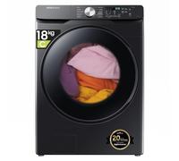 Samsung Lavatrice Grandi Capcità WF18T8000GV/ET Libera Installazione, 18 Kg, 1100 RPM, Classe C, Wifi, Vapore, Carica Frontale, 69l x 98h x 80p cm