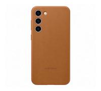 Samsung Leather Cover Custodia in pelle per Galaxy S23+, Cammello