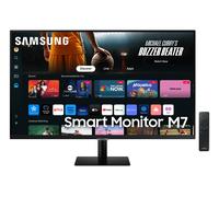 Samsung Smart Monitor M7 (S32DM702), Flat 32'', 3840x2160 (UHD 4K), Smart Hub con app di streaming, Office 365, Gaming Hub, Speaker integrati, Telecomando, WiFi, HDMI, USB-C