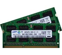 Samsung - Memoria 8 GB per PC portatile - Kit 2x4 GB Dual Channel originale 204 Pin DDR3-1333 PC3-10600 CL9 SO-DIMM per DDR3 i5 + i7 portatile con supporto DDR3 - 1333 MHz