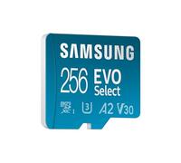 Samsung Memorie EVO Select Scheda MicroSD da 256GB, UHS-I U3, fino a 160 MB/s, compatibile con Smartphone, Tablet, Console Gaming, GoPro