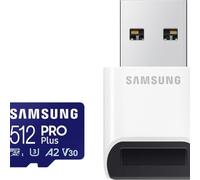 Samsung PRO Plus microSD Memory Card 512GB (2023), USB Card Reader incluso