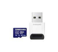 Samsung PRO Plus microSD Memory Card 512GB (2023), USB Card Reader incluso