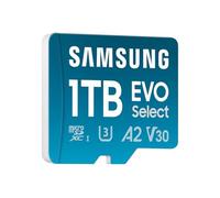 Samsung Memorie MB-ME1T0SA EVO Select Scheda MicroSD da 1TB con Adattatore SD Incluso, UHS-I U3, Fino a 160 MB/s, Compatibile con Smartphone, Tablet, Console Gaming Portatili, GoPro