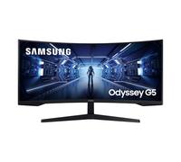 Samsung Monitor Gaming Odyssey G5 (C34G55), Curvo (1000R), 34", 3440x1440 (Ultra WQHD), 21:9, HDR10, VA, 165 Hz, 1 ms, FreeSync Premium, HDMI, Display Port, PBP, Flicker Free