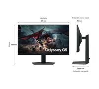 Samsung Monitor Gaming Odyssey G5 - G50D da 27'' QHD Flat