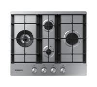 Samsung NA64H3031BS Piano cottura a gas 60cm 4 bruciatori Griglie in ghisa, Inox