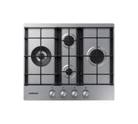 Samsung NA64H3031BS Piano cottura a gas 60cm 4 bruciatori Griglie in ghisa, Inox