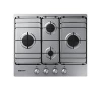 Samsung NA64H3110BS Piano cottura a gas 60cm 4 bruciatori Griglie in smalto, Inox