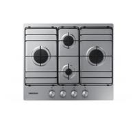 Samsung NA64H3110BS Piano cottura a gas 60cm 4 bruciatori Griglie in smalto, Inox