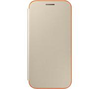 SAMSUNG EF-FA320PFEGWW NEON FLIP COVER ORIGINALE PER GALAXY A3 (2017) GOLD, NEW