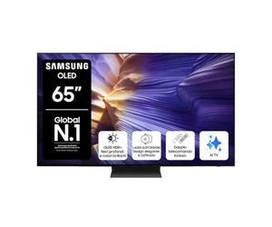 Samsung OLED 4KVision AI Smart TV 65'' QE65S94FATXZT, NQ4 AI Gen3 Processor, 4K AI Upscaling Pro, Motion Xcelerator 144Hz, Dolby Atmos & OTS Lite, LaserSlim Design, 2025
