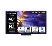 Samsung OLED AI TV 48'' QE48S90FAEXZT 4K, Processore NQ4 AI Gen3, 4K AI Upscaling Pro, Schermo antiriflesso, OLED HDR, Dolby Atmos & OTS Lite, Laser Slim Samsung