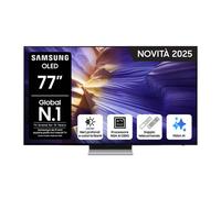 Samsung OLED AI TV 77'' QE77S90FAEXZT 4K, Processore NQ4 AI Gen3, 4K AI Upscaling Pro, Schermo antiriflesso, OLED HDR, Dolby Atmos & OTS Lite, Laser Slim Samsung