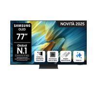 Samsung OLED AI TV 77'' QE77S95FATXZT 4K, Processore NQ4 AI Gen3, 4K AI Upscaling Pro, Glare Free, OLED HDR Pro, Dolby Atmos & OTS+, Infinity One Design, Samsung