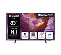 Samsung OLED AI TV 83'' QE83S85FAEXZT 4K, Processore NQ4 AI Gen2, 4K AI Upscaling, Schermo antiriflesso, OLED HDR, Dolby Atmos & OTS Lite, Contour Design Samsung
