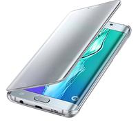 Samsung Plus Clear View Custodia per Galaxy S6 Edge Plus, Argento