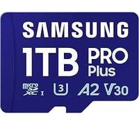 Samsung Pro Plus (2023) Scheda microSD + adattatore SD, 1TB UHS-I U3 Full HD e 4K UHD, lettura 180MB/s, scrittura 130MB/s, per smartphone, action camera, console portatile, MB-MD1T0SA/EU