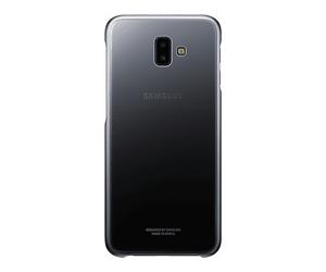 SAMSUNG Protettiva EF-AJ610CB Custodia per Samsung Galaxy J6 Plus, Nero trasparente