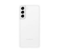 Samsung Frame Cover Custodia in silicone per Galaxy S22+ 5G, retro trasparente e specchio inclusi, Bianco