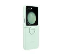 Samsung Silicone Cover with Ring Custodia Pieghevole con Anello per Galaxy Z Flip5, Ocean Green