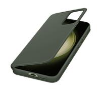 Samsung Smart View Wallet Cover custodia a portafoglio con finestra di visione notifiche per Galaxy S23+, Khaki
