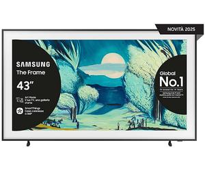 SAMSUNG QE43LS03FAUXZT, The Frame Smart TV 43'', 4K, Processore NQ4 AI Gen2, 4K Upscaling, Art Mode, Matte Display, Quantum HDR, Dolby Atmos & OTS Lite, Modern Design