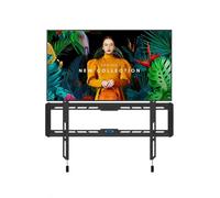 Samsung QMC 65'' + supporto a parete Neomounts Pack con schermo 4K dal design ultra-sottile e supporto a parete fisso, ideale per la segnaletica