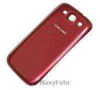 SAMSUNG RICAMBI COVER POSTERIORE I9300 GALAXY S3 ORIGINALE RED ROSSO GARNET NEW