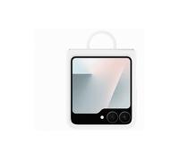 Samsung Silicone Case with Ring Custodia pieghevole in silicone con anello per Galaxy Z Flip6 | Z Flip7 FE, White
