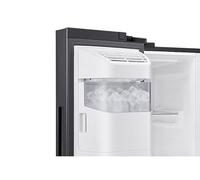 Samsung RS64DG53R3B1EF - Frigorifero side-by-side con congelatore, 178 cm, 628 l, SmartThings AI Energy Mode, erogatore di ghiaccio e acqua, Slim Ice Maker, Premium Black Steel