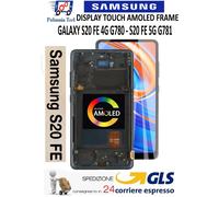 DISPLAY LCD TOUCH SCREEN FRAME NERO HUAWEI Y7 2019 PARI ALL ORIGINALE GLS
