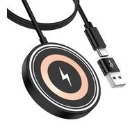 Samsung S26 Ultra Magnetic Wireless Charger MagSafe Pad di ricarica rapida per Samsung Galaxy S26 Plus/S25/S24/S23/S22/S21/iPhone 17e/17 Pro Max/16/15/14/13/15W Pad di ricarica wireless con porta USB