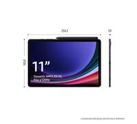 Samsung Galaxy Tab S9 SM-X716B 5G Qualcomm Snapdragon 256 GB 27,9 cm (11") 12 GB Wi-Fi 6 (802.11ax) Android 13 Grafite