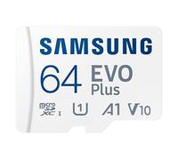 Samsung Scheda di memoria microSD Evo Plus 64 GB SDXC U1 classe 10 A1 130 MB/s con adattatore versione 2021 (MB-MC64KA/EU)